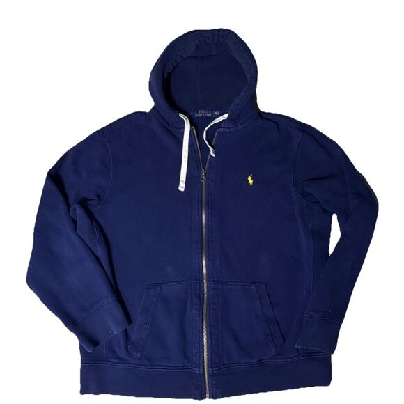 POLO RALPH LAUREN FULL ZIP HOODED THERMAL HOOD HEAVYWEIGHT SWEATSHIRT XXL - Picture 1 of 3